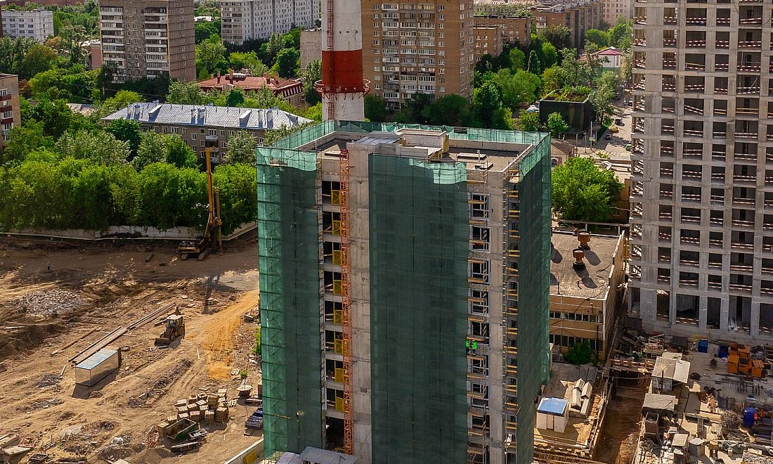 ЖК Павелецкая Сити / Ход строительства / Июнь 2021