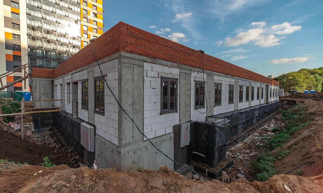 ЖК «Аквилон Митино» | Детский сад | Ход строительства | Август 2023