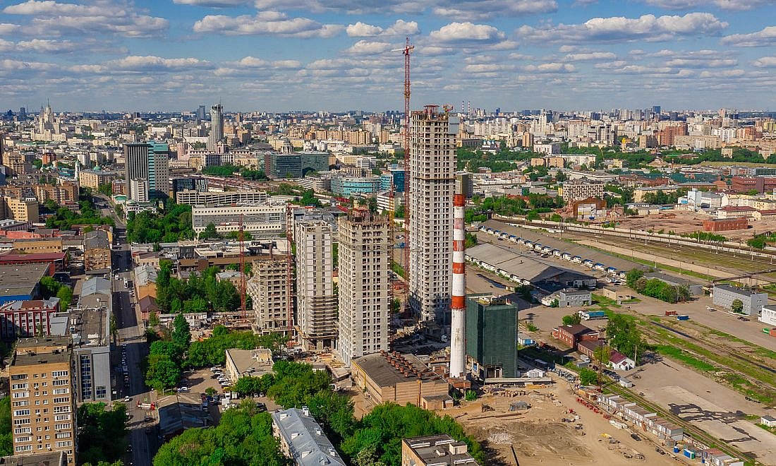 ЖК Павелецкая Сити / Ход строительства / Июнь 2021