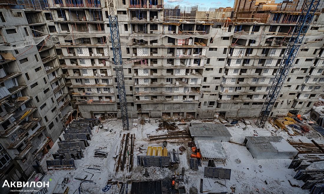 ЖК Аквилон Park / Ход строительства / Февраль 2021