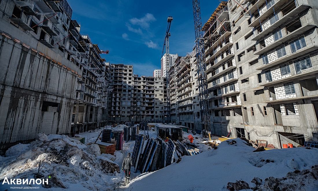 ЖК Аквилон Park / Ход строительства / Февраль 2021